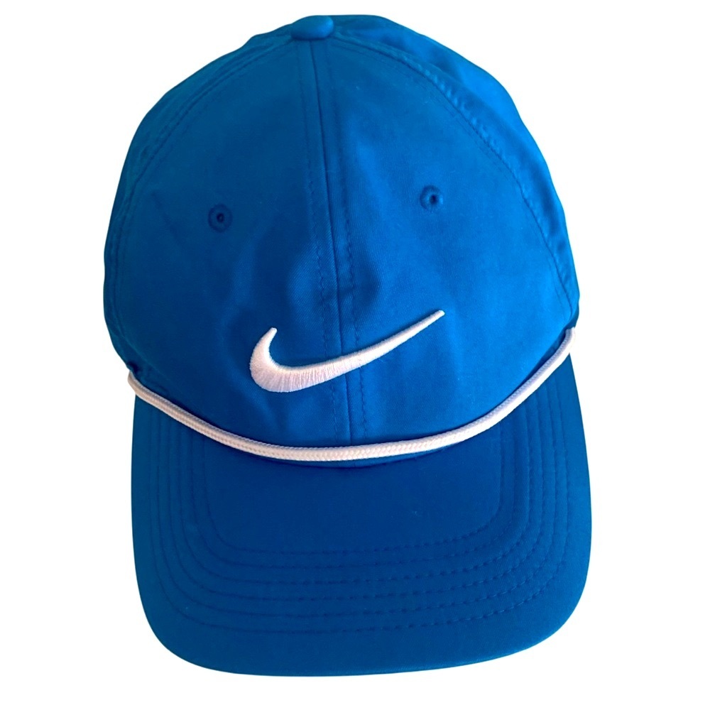 Nike Mens AeroBill Classic99 Rope Golf Hat Blue Drifit Adjustable